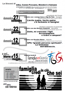 Famiglia credi in ciò che sei: le nozze